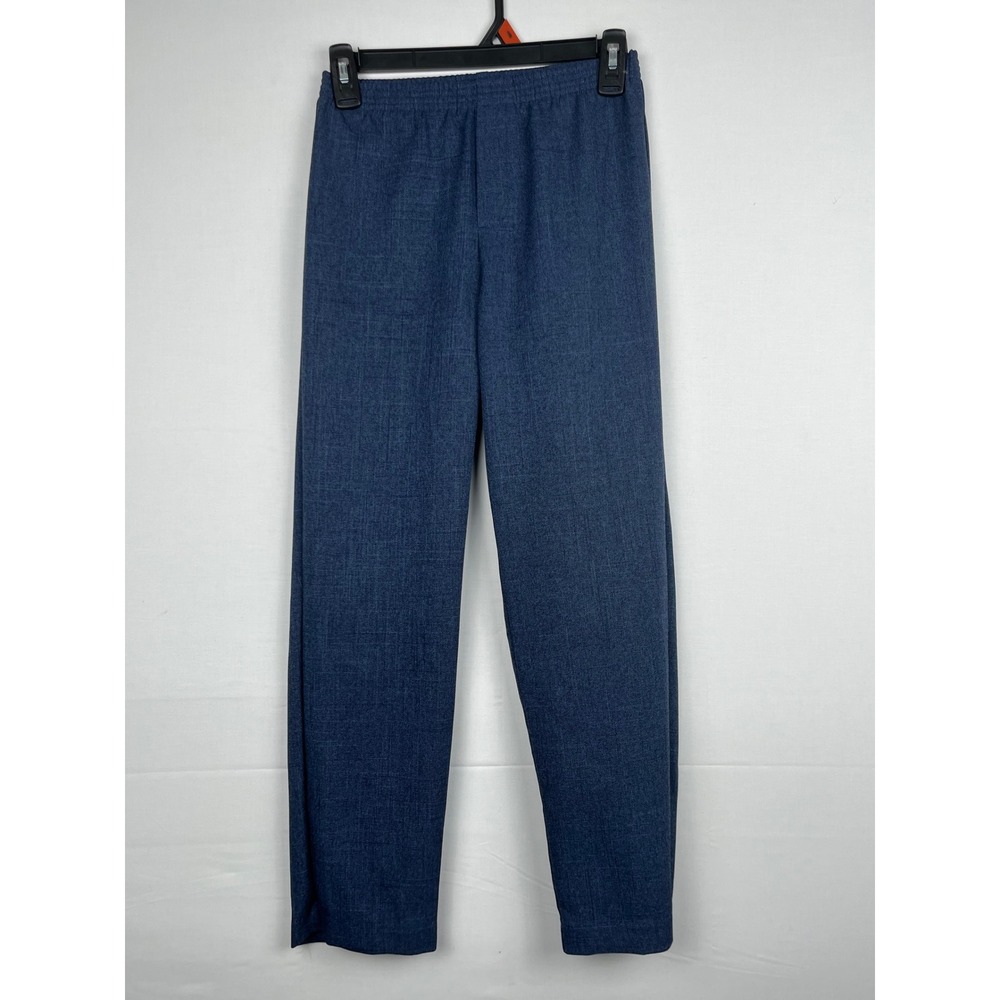 IZOD Boys Dress Pants Elastic Waist Size 12 Tanzanite Blue ITSGR23K